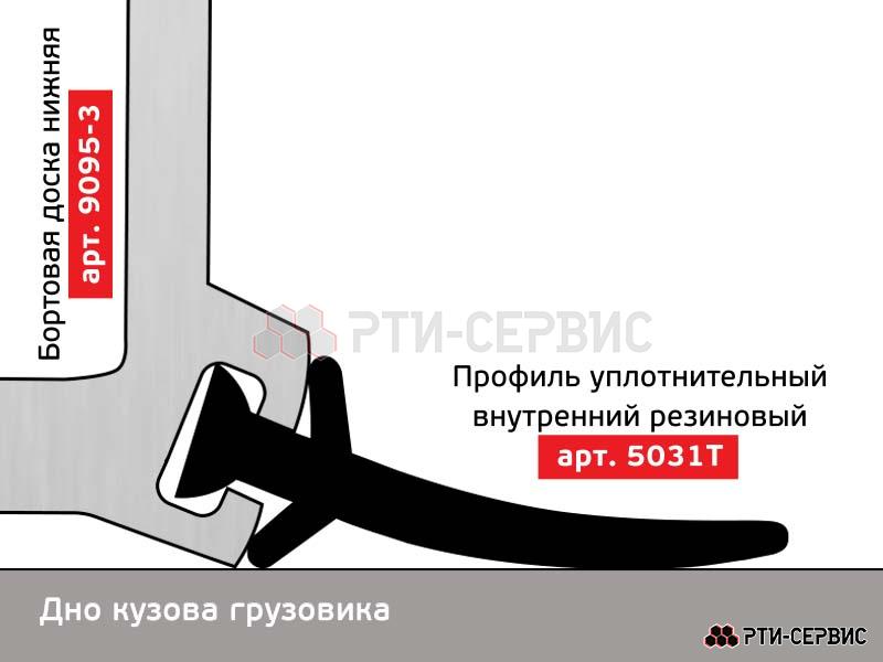Бортовая доска нижняя алюминиевая (Al) L-6,5 п/м - фото 2