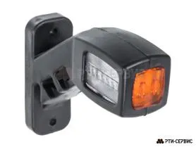 Фонари габаритные на кронштейне (2 шт.) LED красный/белый 24V 4 диода (13,5 см)