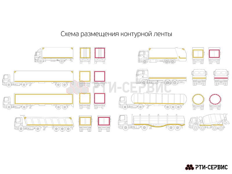 Лента светоотражающая ORALITE VC 104+ красная (12.5 м) тентовая - фото 6