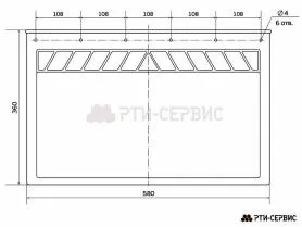 Брызговик 580х360 мм Iveco - фото 2