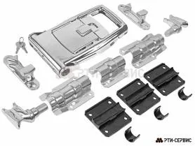 Запор штанговый Ø27 ручка Push 3 с ключом, SS - фото 1