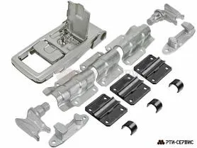 Запор штанговый Ø27 Zn ручка Push 3 с ключом - фото 1
