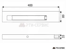 Замок борта алюминиевый 400 мм (левый) - фото 4