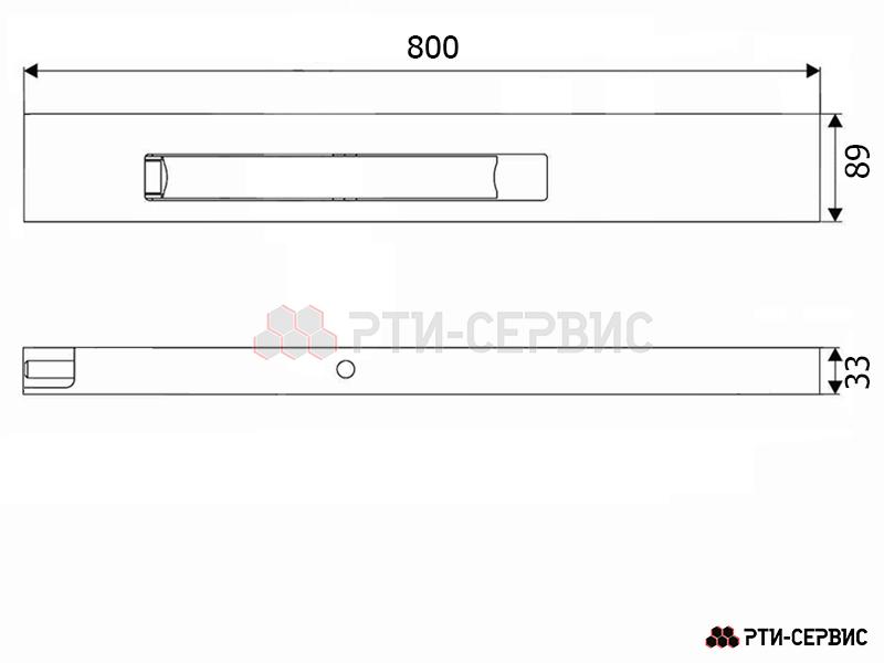 Замок борта алюминиевый 800 мм (правый) - фото 4