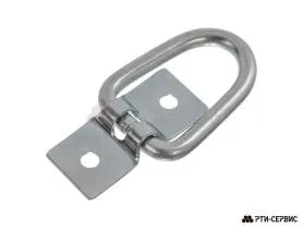 Скоба колебательная горизонтальная, (две части) Zn (цинк) 20 шт. - фото 2