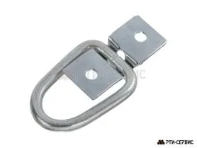 Скоба колебательная горизонтальная, (две части) Zn (цинк) 20 шт. - фото 3